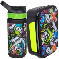 1. CoolPack Bibby Bidon na napoje 420ml Peek A Boo Z08675 + Śniadaniówka Z18675