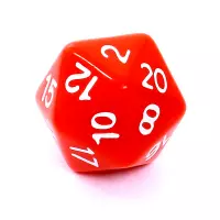9. Komplet kości REBEL RPG - Matowe - Czerwone