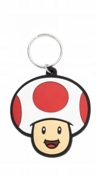 1. Brelok Gumowy Super Mario - Toad