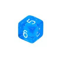 3. Komplet kości REBEL RPG - Mini Kryształowe - Niebieskie