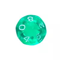 4. Komplet kości REBEL RPG - Mini Kryształowe - Zielone