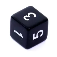 4. Komplet kości REBEL RPG - Matowe - Czarne