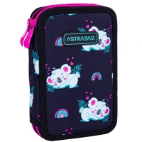 4. AstraBag Piórnik AC21 Dwukomorowy z Wyposażeniem Sleepy Koala 503024009