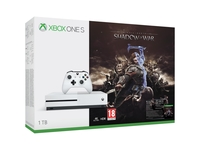 1. Microsoft Xbox One S 1TB + Shadow Of War