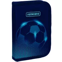 3. AstraBag Piórnik AC1 Pojedynczy Dwuklapkowy bez Wyposażenia Football Light 503025023