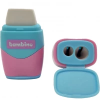 2. Bambino Temperówka z Gumką 2w1 Mini Zoo 650161 649776