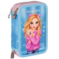 1. AstraBag Piórnik Trzykomorowy z Wyposażeniem AC31 Top Teens Sofi 503022059