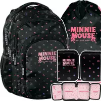 1. Paso Zestaw Szkolny 3el. Myszka Minnie Pink Plecak DM25XX-276 + Piórnik DM25XX-P001BW + Worek DM25XX-712