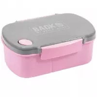 1. BackUp Śniadaniówka Różowo-Szara