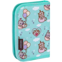 4. AstraBag Piórnik AC1 Pojedynczy Dwuklapkowy bez Wyposażenia Kitty's World 503024001