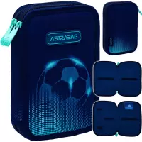 7. AstraBag Piórnik AC2 Dwukomorowy bez Wyposażenia Football Light 503025024