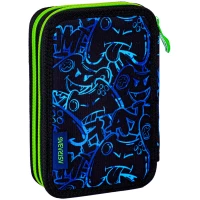 4. AstraBag Piórnik AC21 Dwukomorowy z Wyposażeniem Gaming 503024060