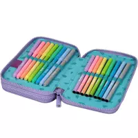 4. CoolPack Jumper 2 Piórnik Dwukomorowy Z Wyposażeniem Stitch Pastel F066885