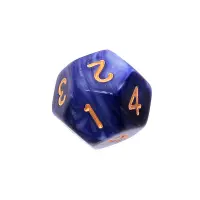 5. Komplet kości REBEL RPG - Dwukolorowe - Fioletowo-srebrne