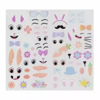 2. Craft With Fun Ozdoba Dekoracyjna Naklejki Twarze Wielkanoc 553724