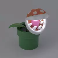 6. Lampka Super Mario - Roślinka Mini Piranha
