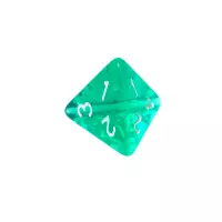 3. Komplet kości REBEL RPG - Mini Kryształowe - Zielone