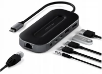 3. Satechi Multiport Adapter - Adapter do Urządzeń Mobilnych USB-C Space Gray