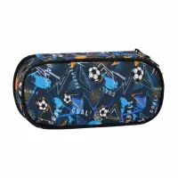 2. Starpak Piórnik Szkolny Tuba Usztywniana z Organizerem Football 550906