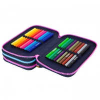 5. CoolPack Jumper 3 Piórnik Trzykomorowy z Wyposażeniem Stitch Blue F067780