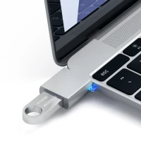 3. Satechi Aluminium Hub - Aluminiowy Adapter USB-C do USB 3.0 Silver