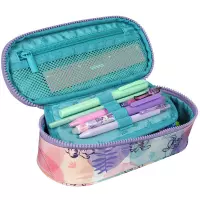 3. Coolpack Campus Piórnik Tuba Usztywniona z Organizerem Stitch Pastel F062885