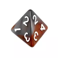 3. Komplet kości REBEL RPG - Dwukolorowe - Brązowo-szare