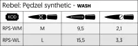 3. Rebel: Pędzel syntetyczny - Wash - L