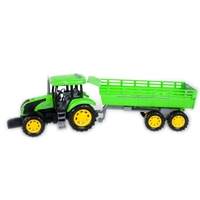1. Moje Ranczo Traktor Zielony z Przyczepą Światło Dżwięk PL 388189