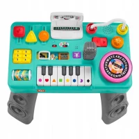 1. Fisher Price Muzyczny Stolik DJ Zabawka Edukacyjna HRB65