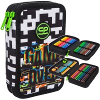 2. CoolPack Jumper 2 Piórnik Dwukomorowy Z Wyposażeniem Game Over F066679