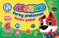 4. Astra Astrino Farby Plakatowe 6 Kolorów 20ml 301221001