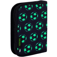 1. AstraBag Piórnik AC11 Pojedynczy Jednoklapkowy z Wyposażeniem Neo Football 503024063