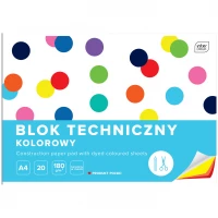 3. Interdruk Blok Techniczny Kolorowy A4 20 kartek 180g 215949