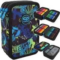 5. CoolPack Jumper 3 Piórnik Trzykomorowy Z Wyposażeniem Skate Night F067930