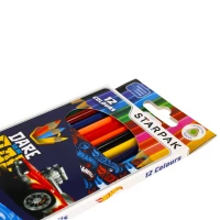 2. STARPAK Kredki Ołówkowe 12 Kolorów Hot Wheels 490887