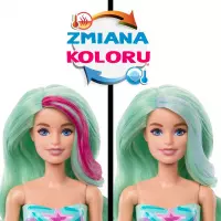 4. Mattel Lalka Barbie Niespodzianka Color Rev Syrenka HRK12