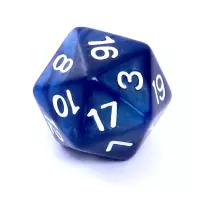 3. Komplet kości REBEL RPG - Perłowe - Ciemnoniebieskie