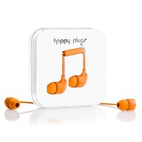 2. Happy Plugs Słuchawki z Mikrofonem In Ear Orange