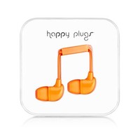 1. Happy Plugs Słuchawki z Mikrofonem In Ear Orange