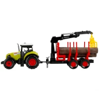 16. Mega Creative Farma Traktor z Przyczepą z Podnośnikiem Do Drewna 487474