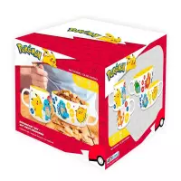 1. Zestaw Śniadaniowy Pokemon: Pikachu & Kanto Starters - Miska + Kubek