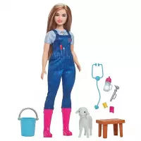 2. Mattel Barbie Lalka Weterynarka Na Farmie HRG42 