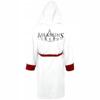 2. Szlafrok Męski Assasins Creed z Kapturem Biały