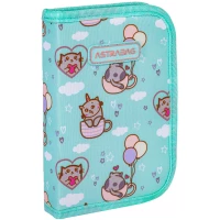 5. AstraBag Piórnik AC1 Pojedynczy Dwuklapkowy bez Wyposażenia Kitty's World 503024001
