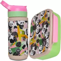 1. CoolPack Bibby Bidon na napoje 420ml Panda Gang Z08829 + Śniadaniówka Z18829