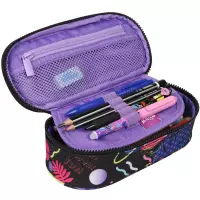 3. Coolpack Campus Piórnik Tuba Usztywniona z Organizerem Stitch Black F062886