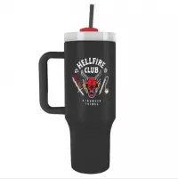 2. Kubek Podróżny ze Słomką Stranger Things - Hellfire Club - 1180 ml