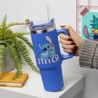 5. Kubek Podróżny ze Słomką Disney Stitch - 900 ml