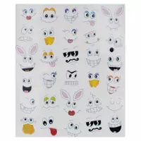 1. Craft With Fun Ozdoba Dekoracyjna Naklejki Emocje 555444